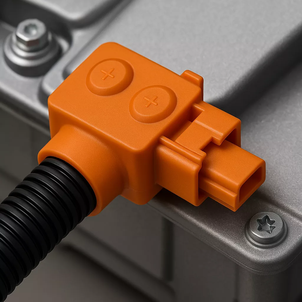 Case 2: Cable Harness Protection Cover (HV Module) Requirement: Needed to resist oil/chemical exposure and tolerate high temperatures. Why PA12 GF30: Stable under 120 °C continuous use with reliable snap-fit performance. Outcome: Became the customer's standard for HV module wire harness covers.