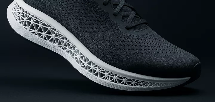 PA12's excellent durability, flexibility, and precision make it ideal for prototyping and producing custom midsoles and structural footwear parts.